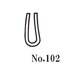 篠田ゴム U字形溝ゴム No.102 (50m)
