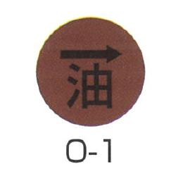 京滋レベル工業 埋設管表示ピン レベルマーク 油用 O-1