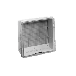 伊藤電気製作所 プラボックス 屋根つき透明カバー 木板ベース付 アイボリー POC-4NW