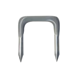カワグチ 絶縁ステップル No.4 グレー (50本入)