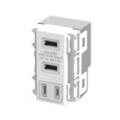 JAPPY USB給電用コンセント AC一体型 ホワイト USB-R3702W-JP