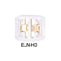ヘラマンタイトン エンドレスタイ 標準グレード 乳白色 12.7mm幅用ロッキングヘッド ELN-H3 (25個)