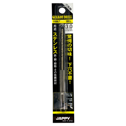 JAPPY  ステンレス用 月光ドリル 径φ3.0mm 全長103mm 6KG-3.0-JP