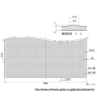 篠田ゴム エースマット グレイ (5mm×1m幅×10m巻)