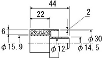 因幡電工 本体カフスφ14 DSH-14C 機器接続用 (10個)