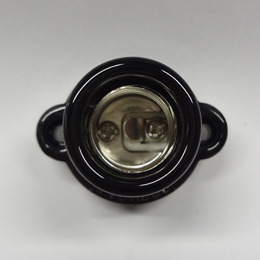 青山電陶 E17耳付レセップ 黒 磁器製 E17-13BK