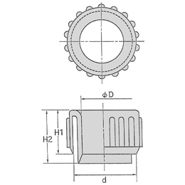 JAPPY 電線管用保護キャップ 厚鋼用 呼径104 CPK-G104-JP (4個)