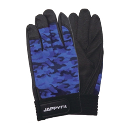 JAPPY 作業用手袋 JAPPYフィット 青迷彩 JPF-178MB