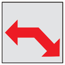 マンホール商会 埋設標用 記号プレート 電力線方向表示 K11-R