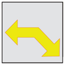 マンホール商会 埋設標用 記号プレート 通信線方向表示 K11-Y