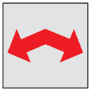 マンホール商会 埋設標用 記号プレート 電力線方向表示 K12-R
