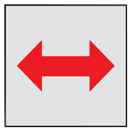 マンホール商会 埋設標用 記号プレート 電力線方向表示 K2-R