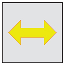 マンホール商会 埋設標用 記号プレート 通信線方向表示 K2-Y