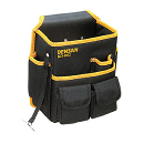 ジェフコム DENSAN 電工腰袋 キャンバスバッグ (2個ポケ+内ポケ内蔵)  ND-862