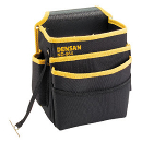 ジェフコム DENSAN 電工腰袋 キャンバスバッグ (広々ポケット3段式) ND-864