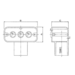 伊藤電気製作所 ターミナルキャップ 塩ビ VE22 アイボリー TC-22W