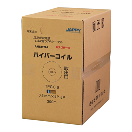 JAPPY LANケーブル TPCC6 0.5mm×4P 薄青 (300m) 690-1717-279の商品