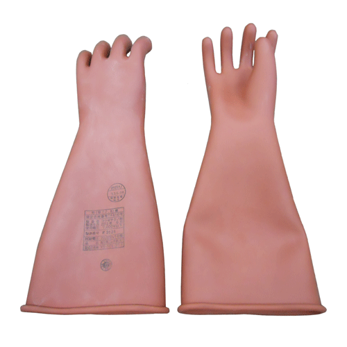 ヨツギ 高圧用ゴム手袋 375mm 中 YS-101-22-03 101-3956-0010の商品